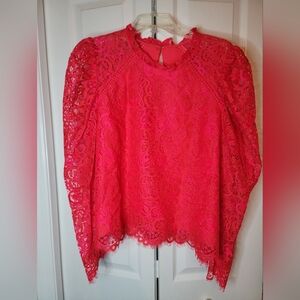 NWT Lilly Pulitzer Long Sleeve Lace Blouse